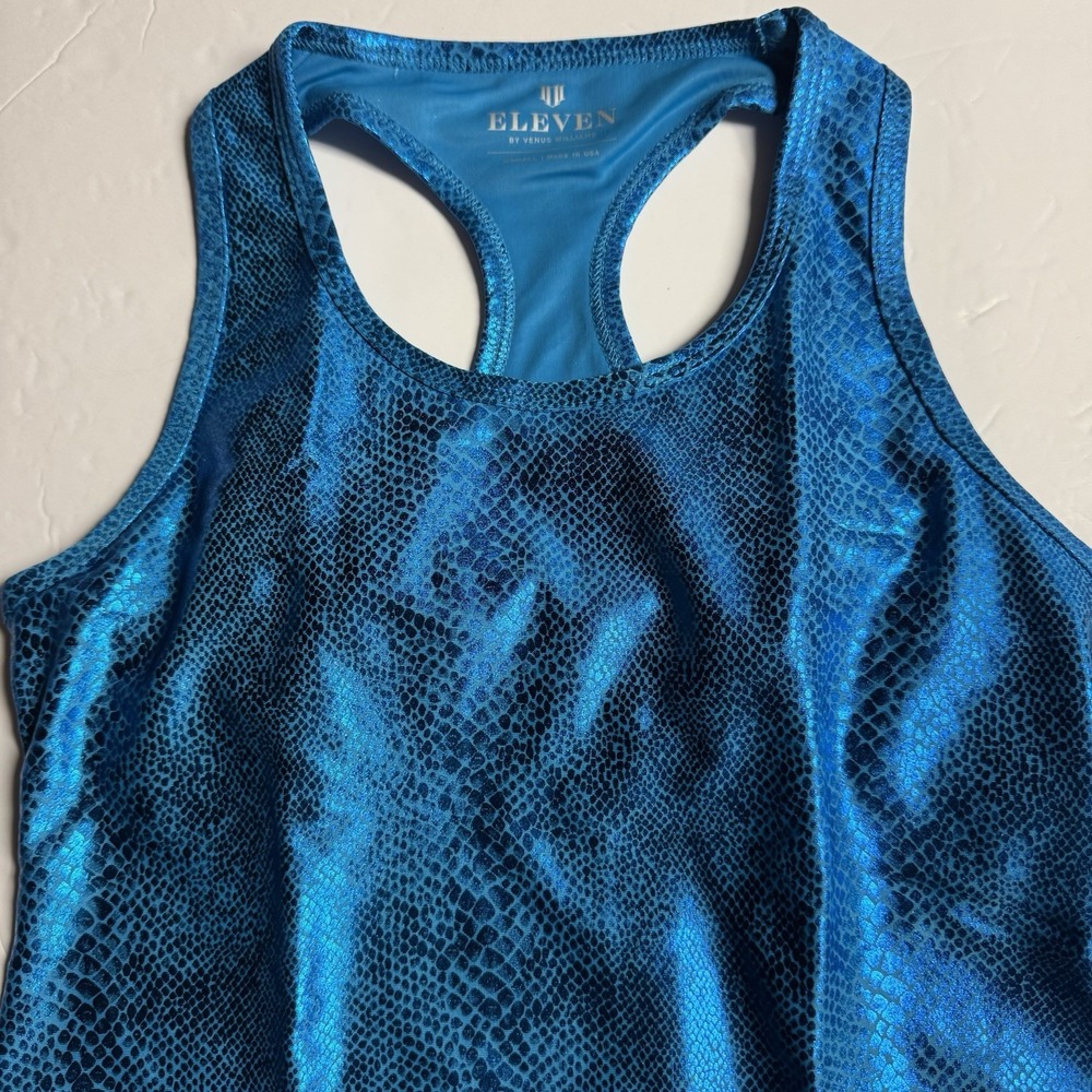 Eleven By Venus Williams Tank XS‎ Sparkly MSRP $84 NWT Blue Tennis Pickleball